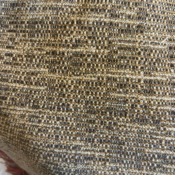 Pair 20 x 20 Black, Wheat and Red Kasmir Fabric Custom Made Pillow Covers. - Picture 10 of 16